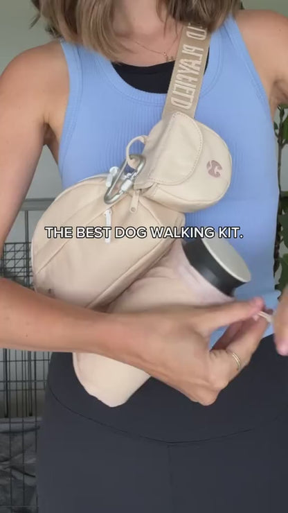 Bailey Sling Dog Walking Bag in Sandstone